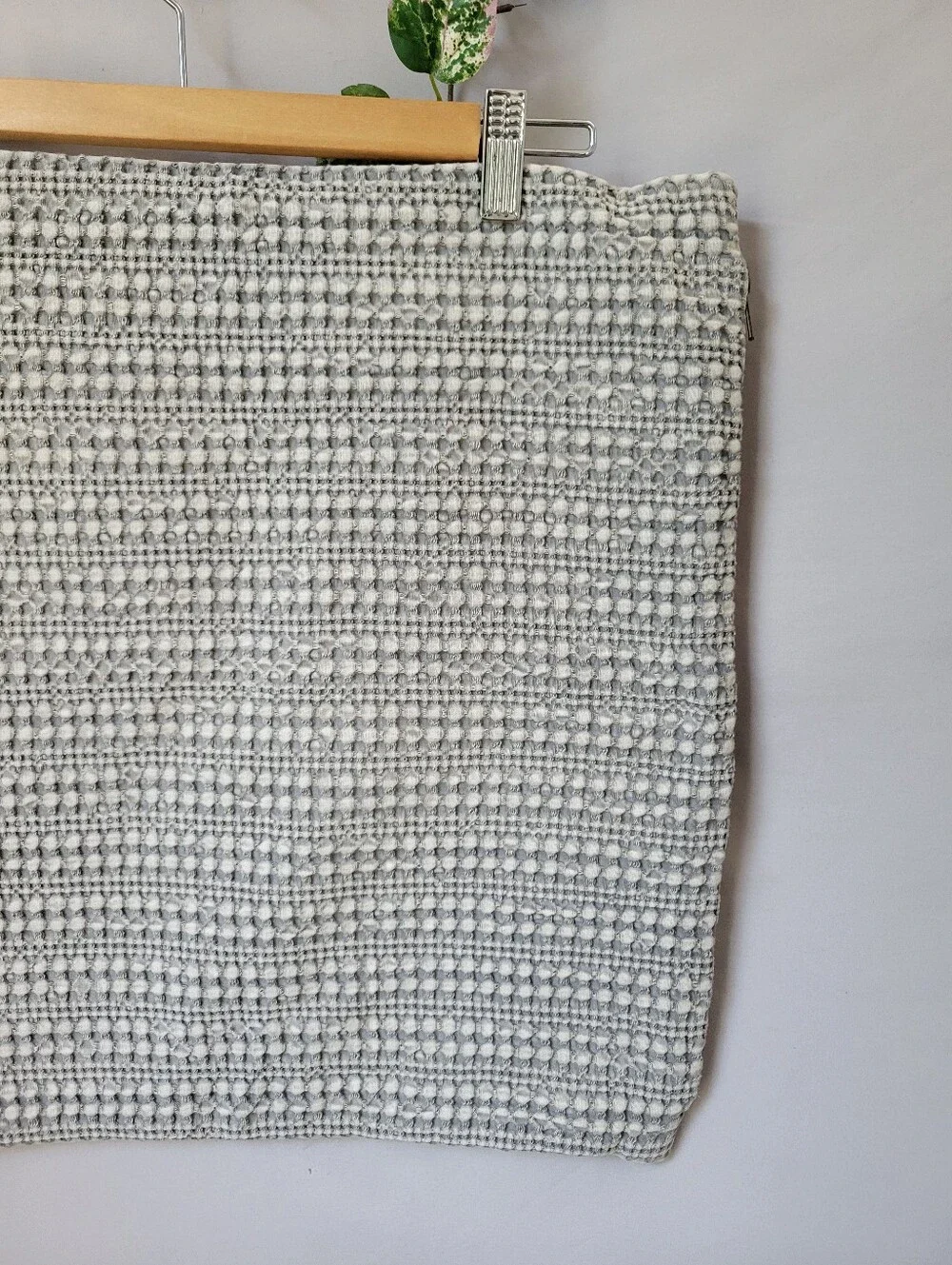Pottery Barn Honeycomb Throw Pillow Cover Gray 18 x 18